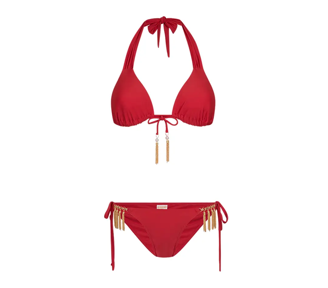 Bikini Top Bottom Symmetrical Neck Joint,