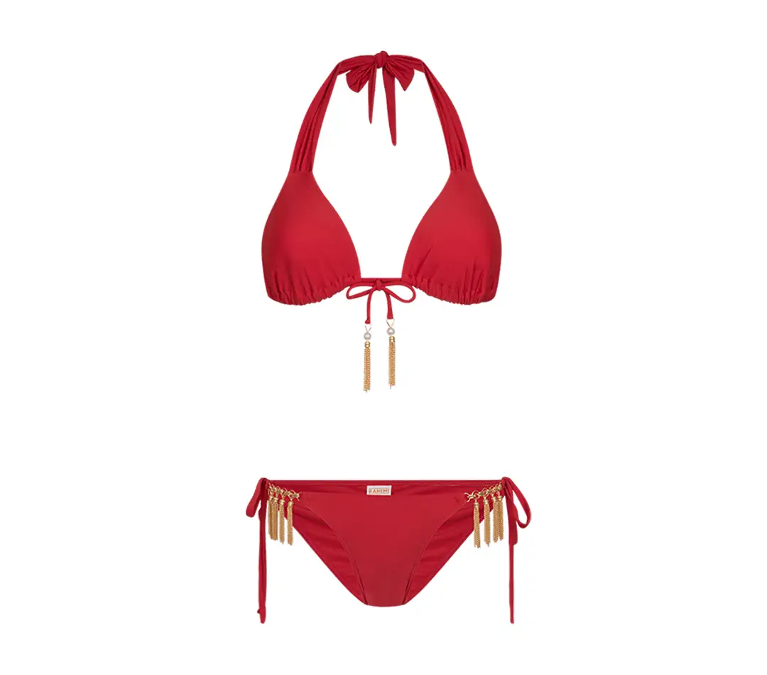 Bikini Top Bottom Symmetrical Neck Joint,